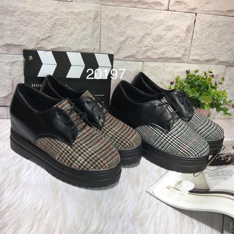 sneakers wedges 20197 tinggi 7cm sepatus sendal wanita import realpict