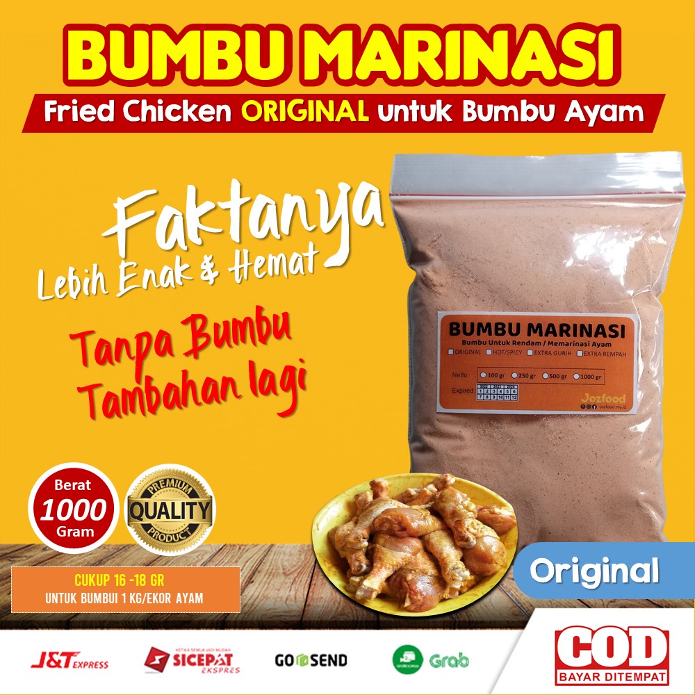 

Tepung Marinasi Fried Chicken 1 Kg