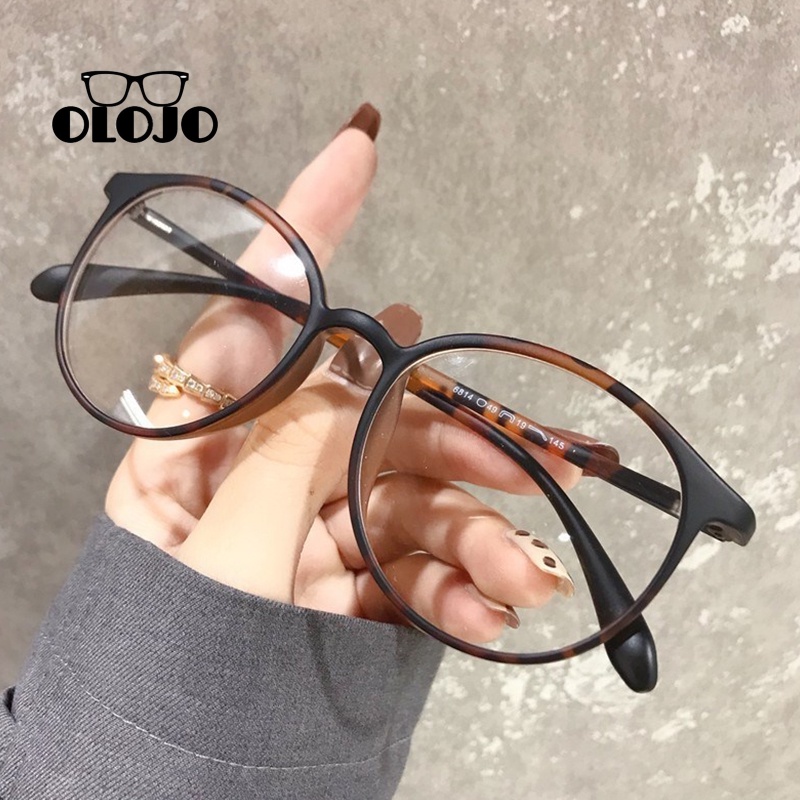 【COD】kacamata anti radiasi frame Kacamata Optik HD Frame Oval Bahan Plastik Ultra Ringan Anti blue Light Glasses ol2