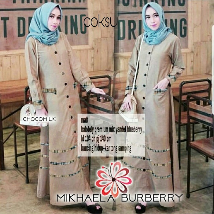 GAMIS SYARI ANNAJAH CAPUCCINO 900GR 110 140 ALLSIZE GAMIS SYARI BUSUI CADAR CREPE HQ POLOS MURAH I.