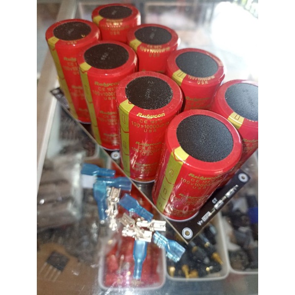 PSU 8 ELCO 10000UF 100V RUBYCON RED BAGUS