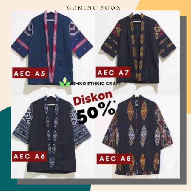 KIMONO TENUN KIMONO OUTER CARDIGAN TENUN OUTER TENUN PRIA & WANITA UNISEX