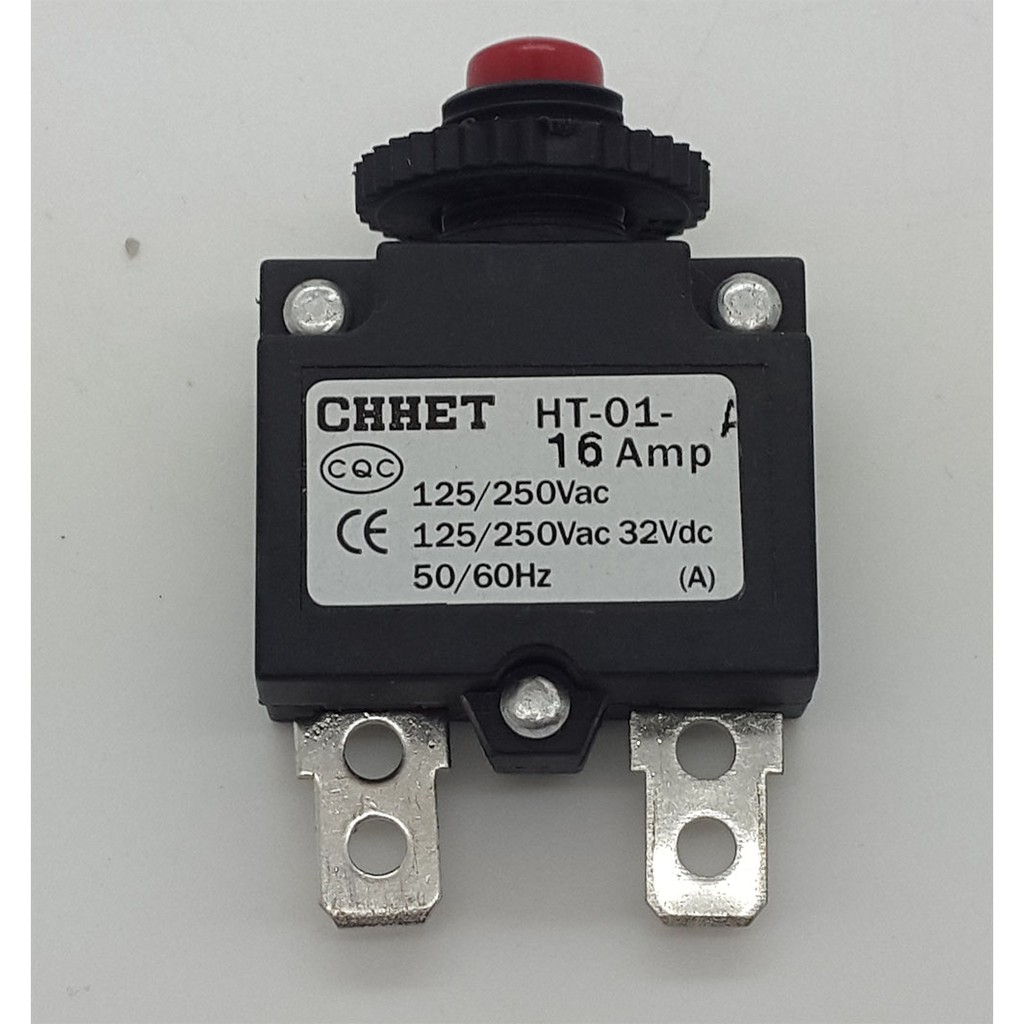 16A Circuit Breaker Push Button / Overload Protector