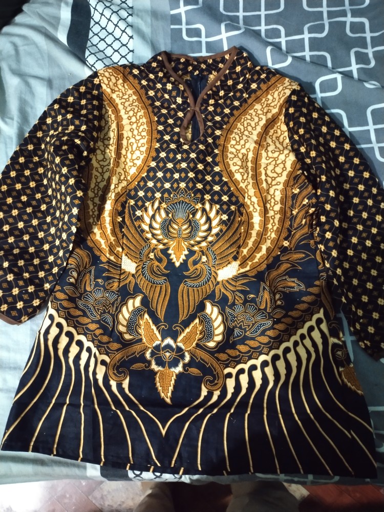 Blouse Batik Wanita Atasan Lengan 7/8 Dablong