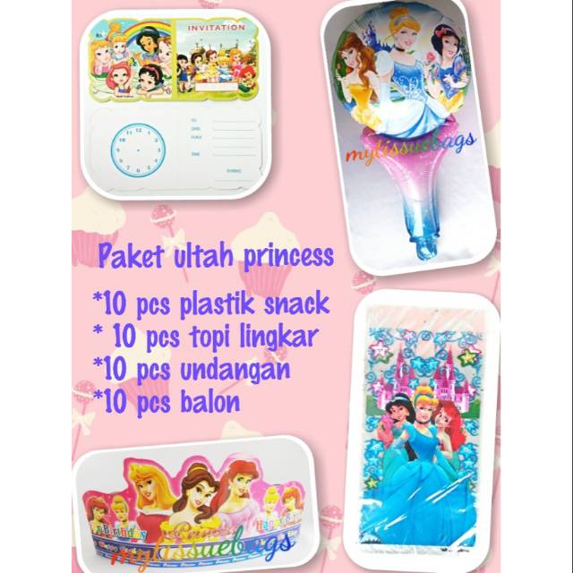 

Souvenir ulang tahun paket princess