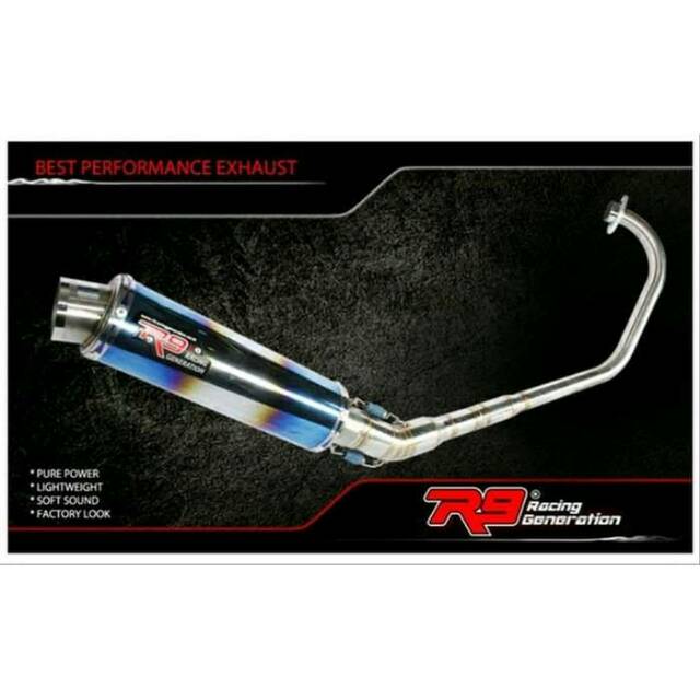 Knalpot R9 New Mugello Rainbow Mio Lama, Mio New, Mio Sporty