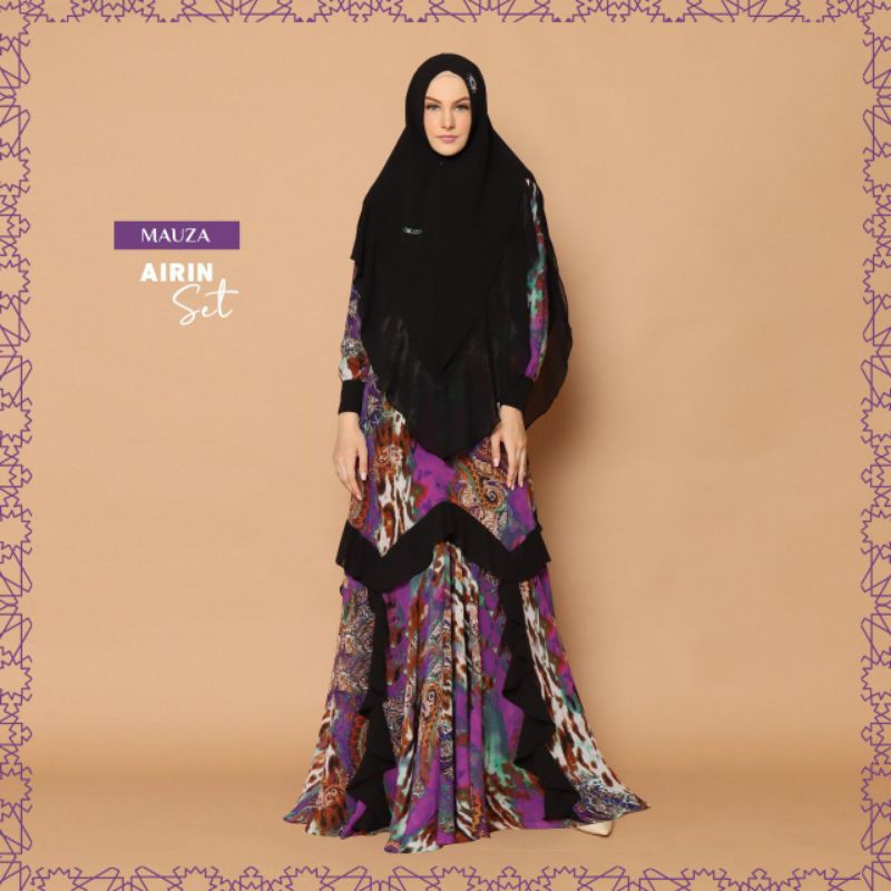 Gamis Airin by Mauza Syari / Dress Only Airin Mauza Syari / Gamis Wanita Syari Airin