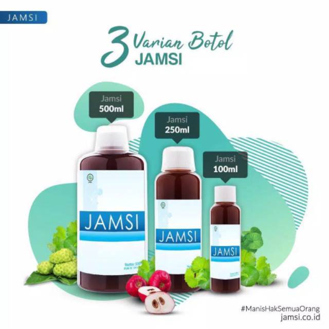 JAMSI Jamu Diabetes Menurunkan Kadar Gula - HERBAL ALAMI JAMSI 500ml ORIGINAL ASLI