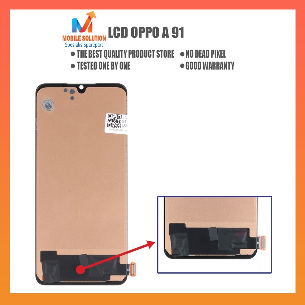 Grosir LCD Oppo A91 / LCD Oppo Reno 3 ORIGINAL 100 % Fullset Touchscreen - Parts Kompatibel Dengan Produk Oppo Garansi 1 Bulan + Packing / Bubbel