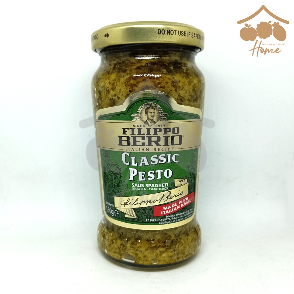 

Filippo Berio Classic Pesto 190gr bumbu pasta basil saus sauce 190 gr