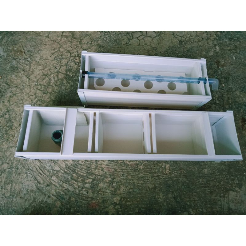 Filter talang aquarrium dua susun ukuran 60 cm dan 30/40/50 cm