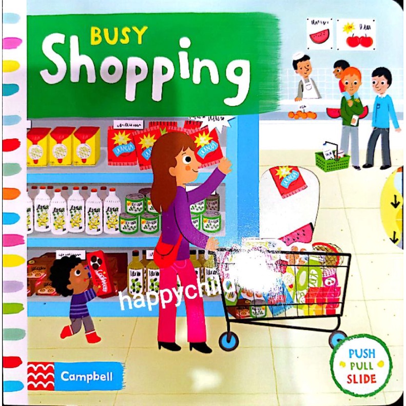 original Busy supermarket Campbell/board buku/busy shopping buku import/cambpell/activity book/happychild