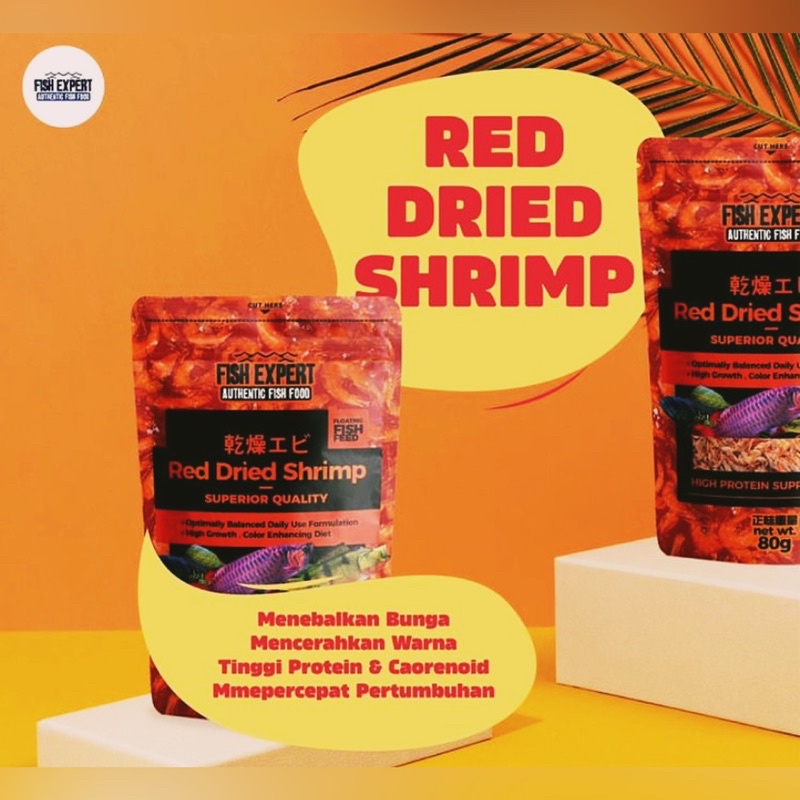 FISH EXPERT RED DRIED SHRIMP 80GR