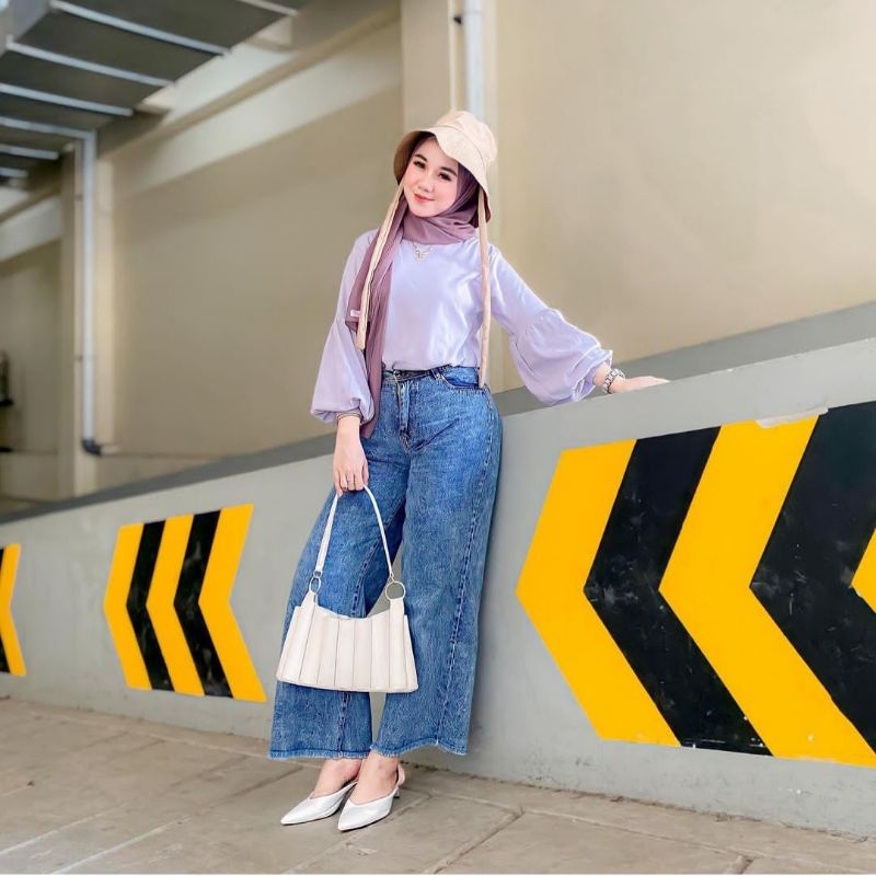 Celana Boyfriend Kulot Rawis