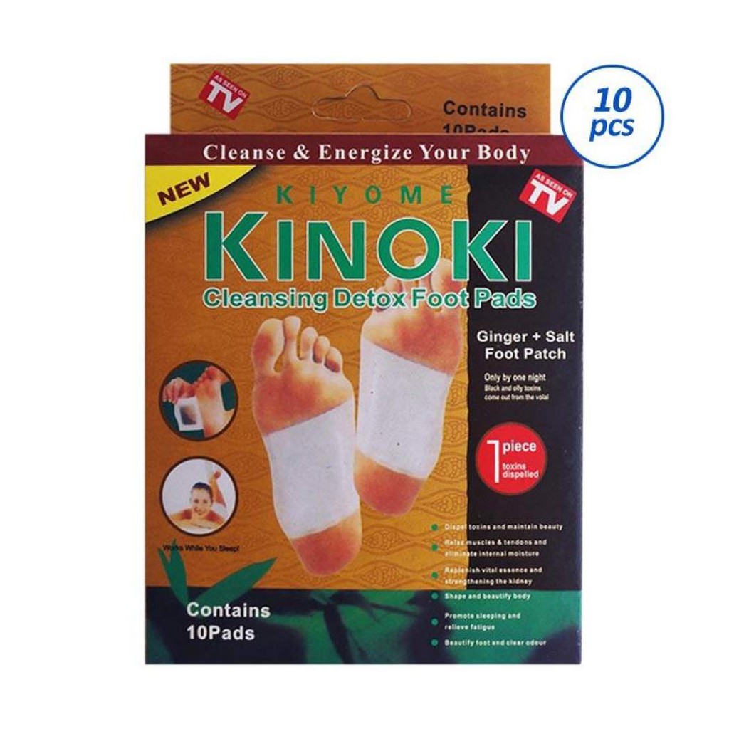 KINOKI Koyo Gold Foot Patch Emas Koyo Detox Kaki Ampuh Buang Racun 1 Box isi 10 pcs