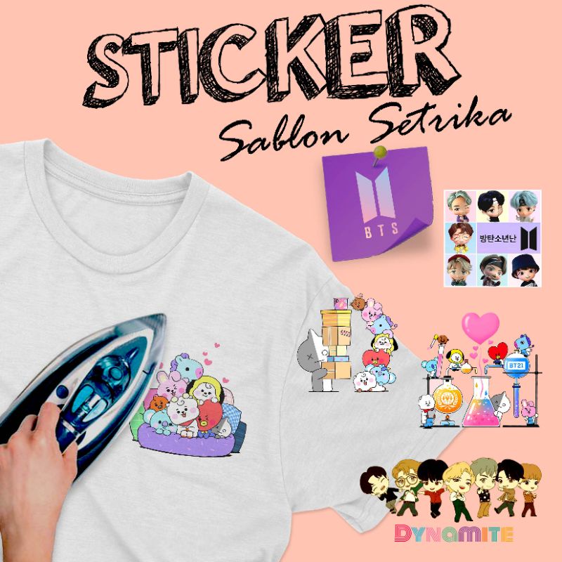 Jual Stiker Kaos Sablon Setrika Premium Sticker Kaos Stiker Tas Stiker