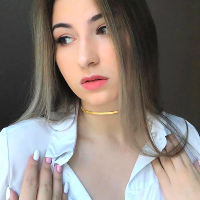 KALUNG BRIGHT PRIA WANITA TITANIUM BLACK GOLD SILVER  ANTI KARAT