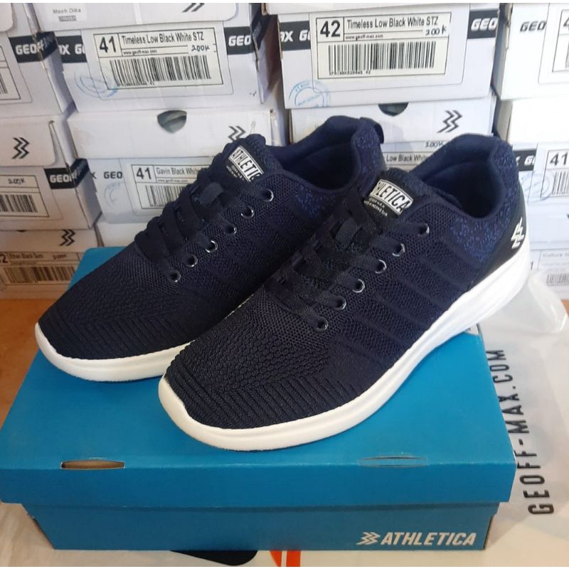 Athletica Official Shop - AT 693 Navy White Shoes - AT 693 black White Shoes sepatu lari - sepatu ru