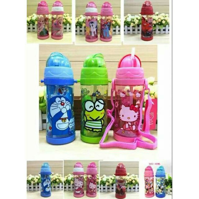 [COD] BOTOL MINUM KEPALAKARAKTER TEMPAT AIR MINUM ANAK 450ML