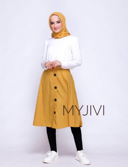 BUTTON SKIRT TOYOBO BY MYJIVI