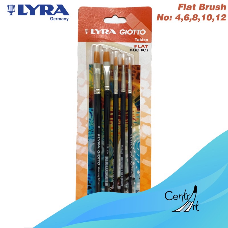 

LYRA GIOTTO Flat brush set kuas lukis set 5pcs