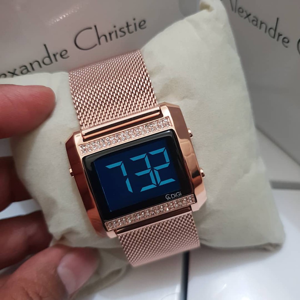 ALEXANDRE CHRISTIE AC9223 ROSEGOLD JAM WANITA