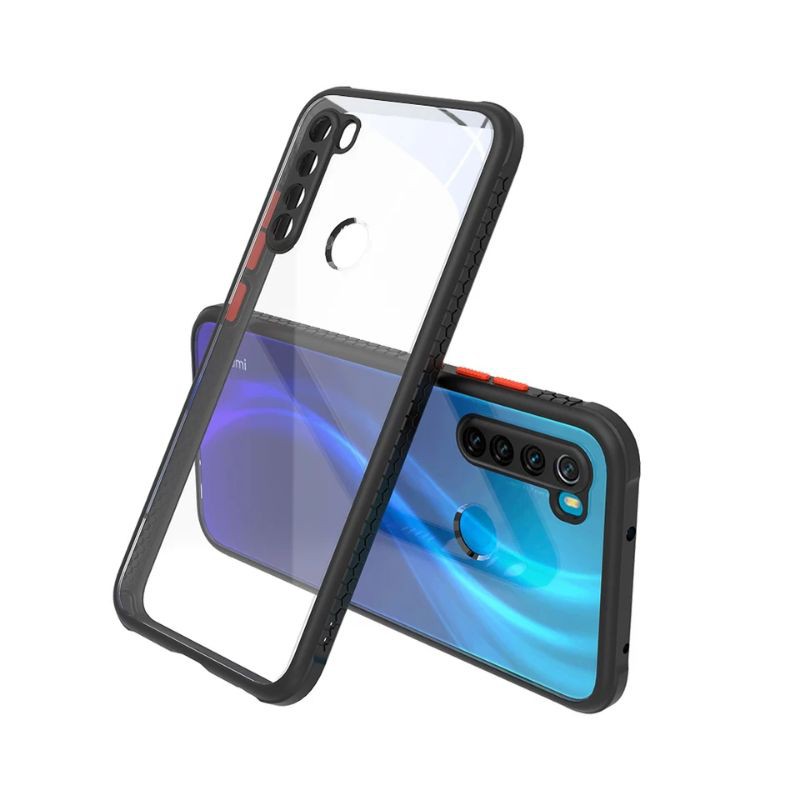 Ume Miqilin Soft Case Transparan Clear Redmi Note 8 -Hard Case Fuze Colour No Matte Dove Redmi Note8