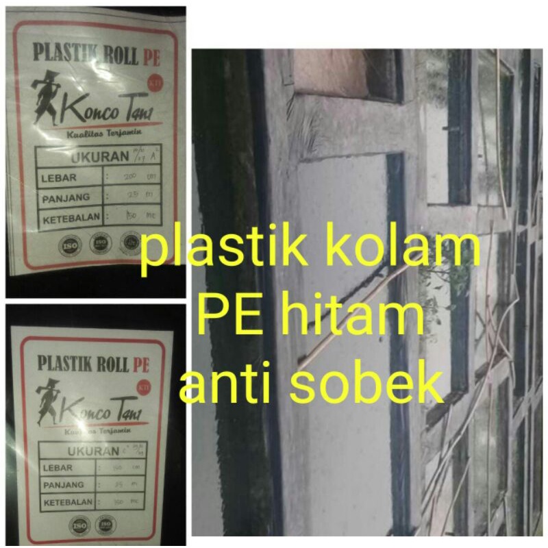 Plastik Kolam Ikan Tebal 1 roll Plastik Kolam meteran 25mtr