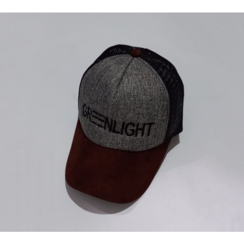 TOPI TRUCKER GREENLIGHT BORDIR