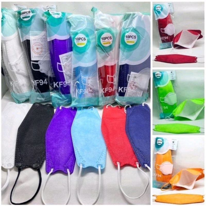 MASKER KF94 4ply WARNA WARNI DAILY FACEMASK  SATUAN / Piece / Repacking / Ecer