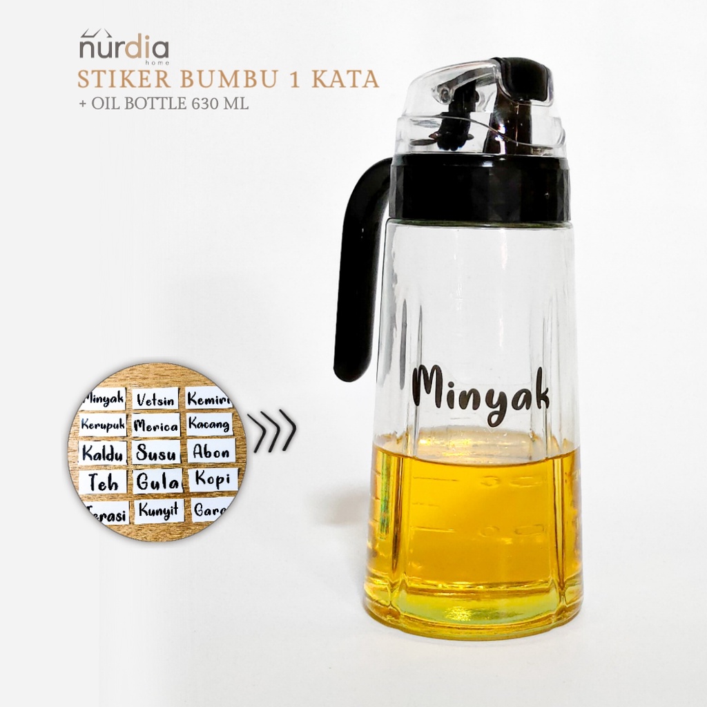 Stiker Label Bumbu Tahan Air (1 Kata) Tulisan Bumbu by Nurdia Home - MS01