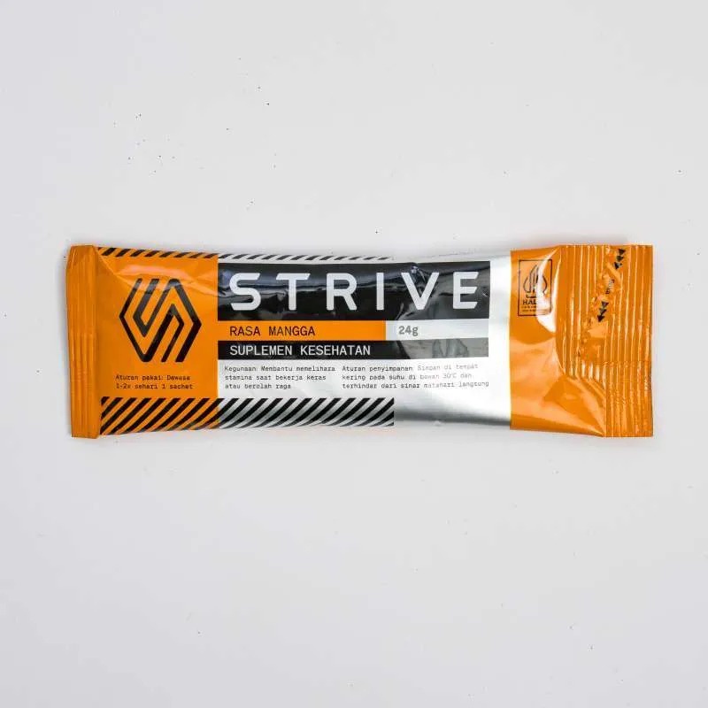 STRIVE ENERGY GEL 24g supplemen tenaga lari sepeda triathlon GU 1 BOX isi 5sachet