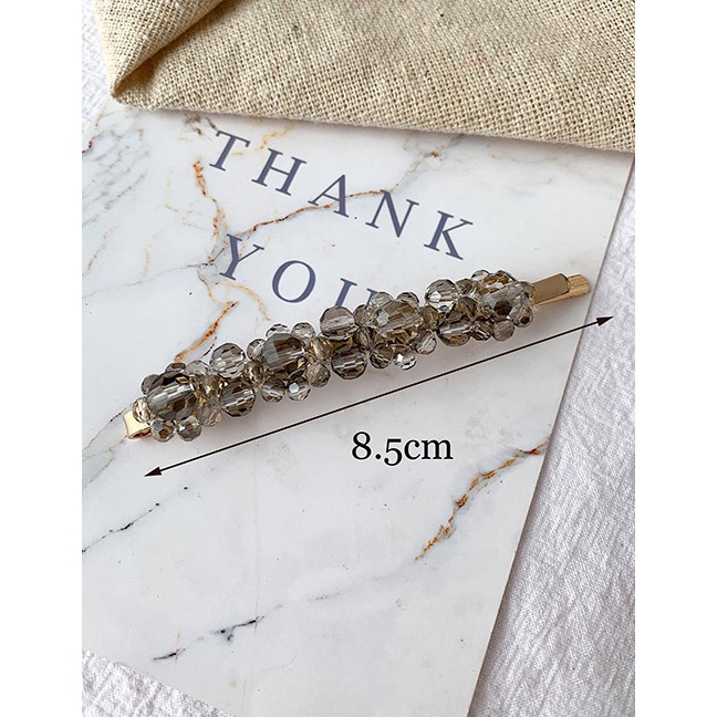 LRC Jepit Rambut Fashion Alloy Resin Transparent Bead Hair Clip F55568X