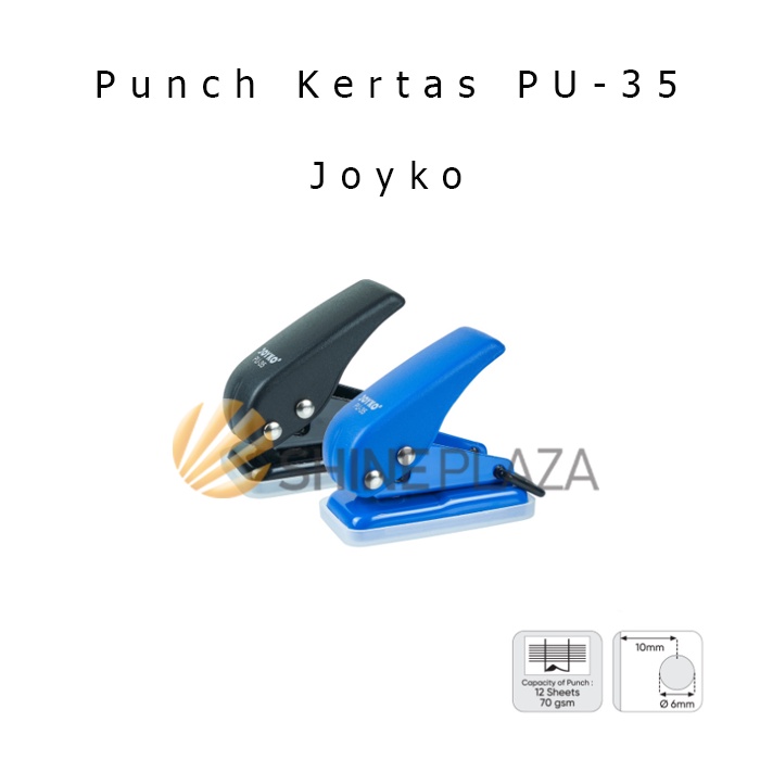 

Pembolong Pelubang Kertas Satu Lubang One Hole Punch Joyko PU-35