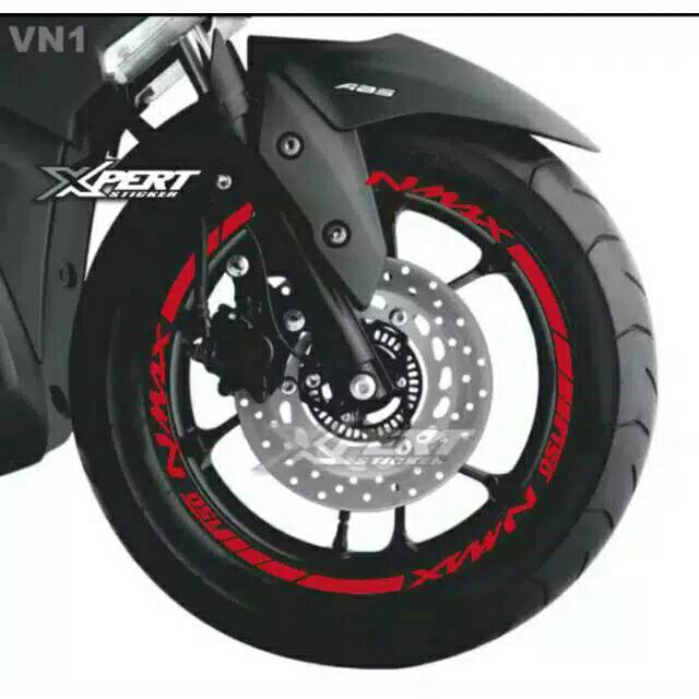 List velg NMAX sticker biru