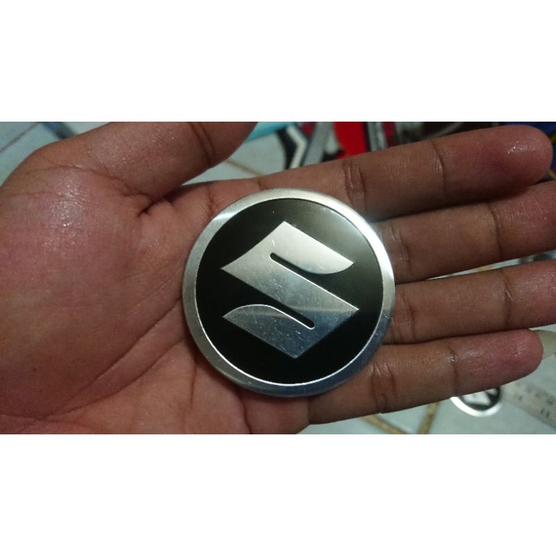 Sticker-Stiker Timbul-Emblem-Logo Suzuki Motor Bulat-Lingkaran buat Nex-Satria FU-Bandit-GSX 150