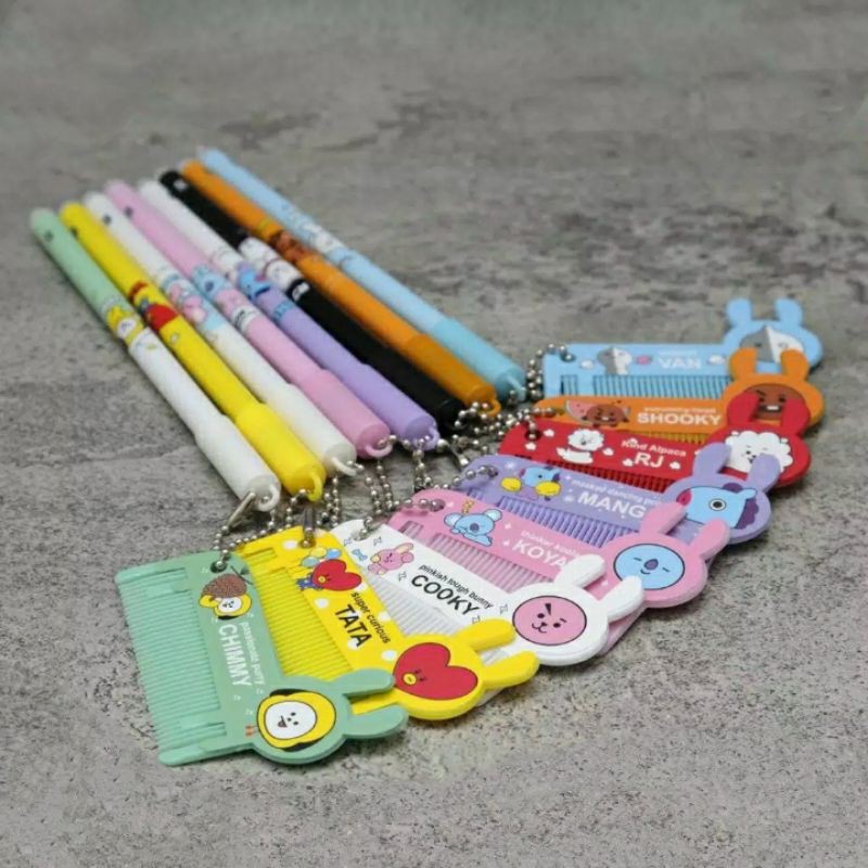 

Pena Sisir BTS/BT21 Pen Pulpen Bolpen Gelpen Karakter
