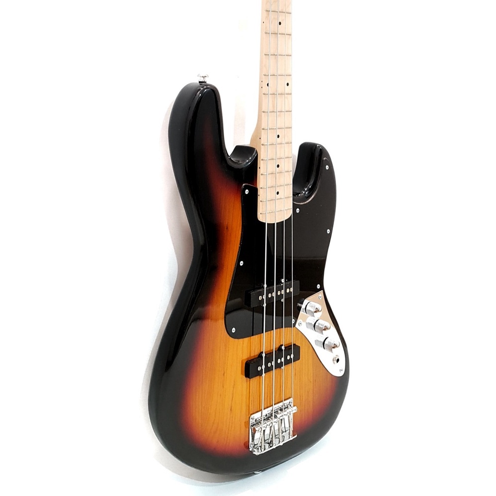 Bass Elektrik Merk Fender Model Jazz Bass Warna Sunburst Bonus Kabel Jack Listrik Murah Jakarta