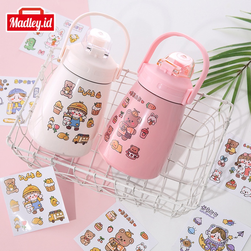 

MAdley Stiker Pack Lucu Karakter Anak Motif Korea Sticker Aesthetic Tempel Botol Tumblr Cup HP STC02