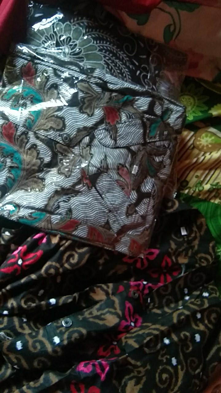 Tey-17 Batik Wanita Asj Sa Hrb026 Kenongo Kemeja Tosca Pendek