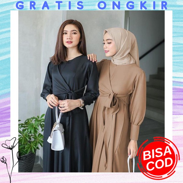 Baju Gamis Gsmis Cewek Baju Muslim Remaja Bju Muslimah Casual Import Premium Mewah Dress Wanita Dres