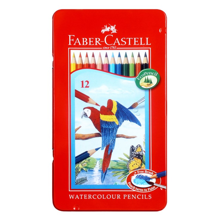 

Faber-Castell Watercolor pencils in tin case 12L