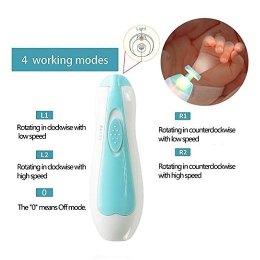 Scarlett Baby Set Nail Trimmer Potong Kuku Bayi Elektrik