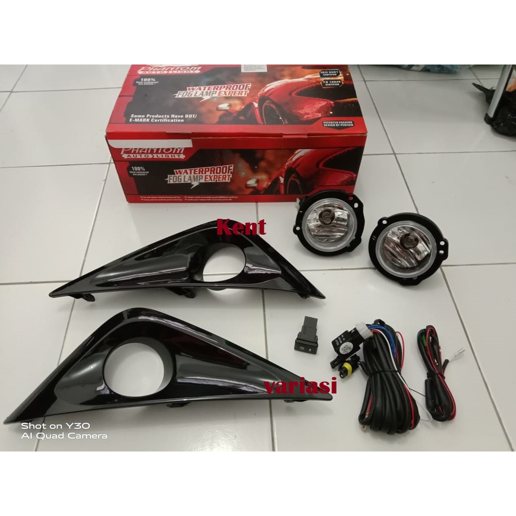 Paket Lampu Fog lamp + Cover Foglamp All New Rush Terios 2018/2019