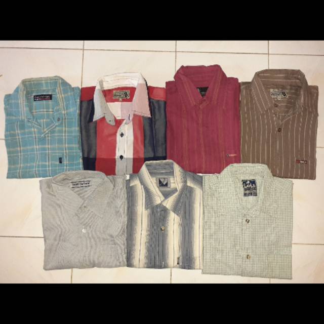 Kemeja Hem Pria Branded (Preloved)