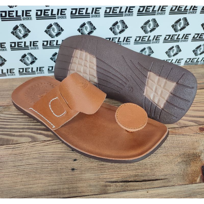 Sandal pria kulit model jamur original