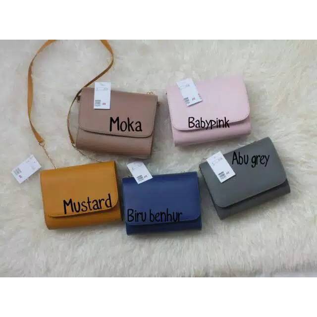 ( BAJ ) BIG SALE RAMADHAN GROSIR TERMURAH_MODEL HnM Clutch RING MINI / SLINGBAG MINI MURAH / TF023