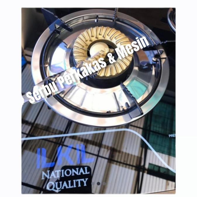 KOMPOR GAS TANAM KACA 3 TUNGKU ILKIL / KOMPOR KACA 3 TUNGKU ILKIL ORI TERBARU4524