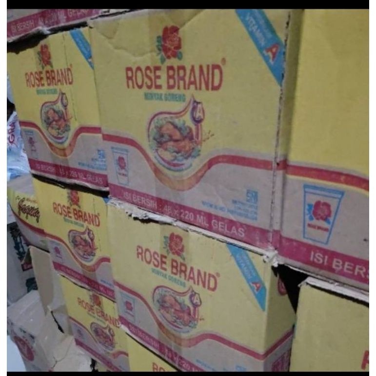 MINYAK GORENG ROSE BRAND GELAS.SEDUS 48 PCS.SAMEDAY/INSTANT