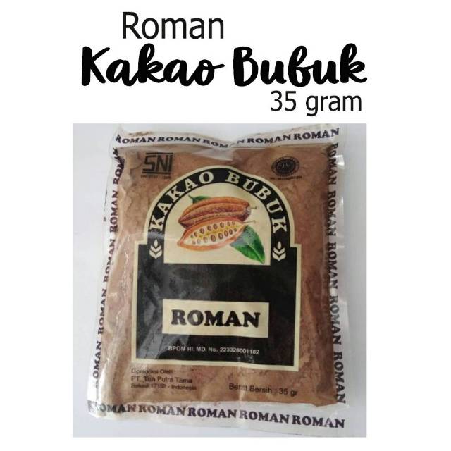 Roman Kakao Bubuk 35gr / Coklat Bubuk Roman / Roman Coacoa Powder / Coklat Bubuk